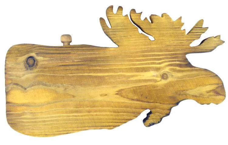 NWL Hand-Carved Moose Cribbage Board