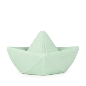 Origami Boat Mint Bath Toy