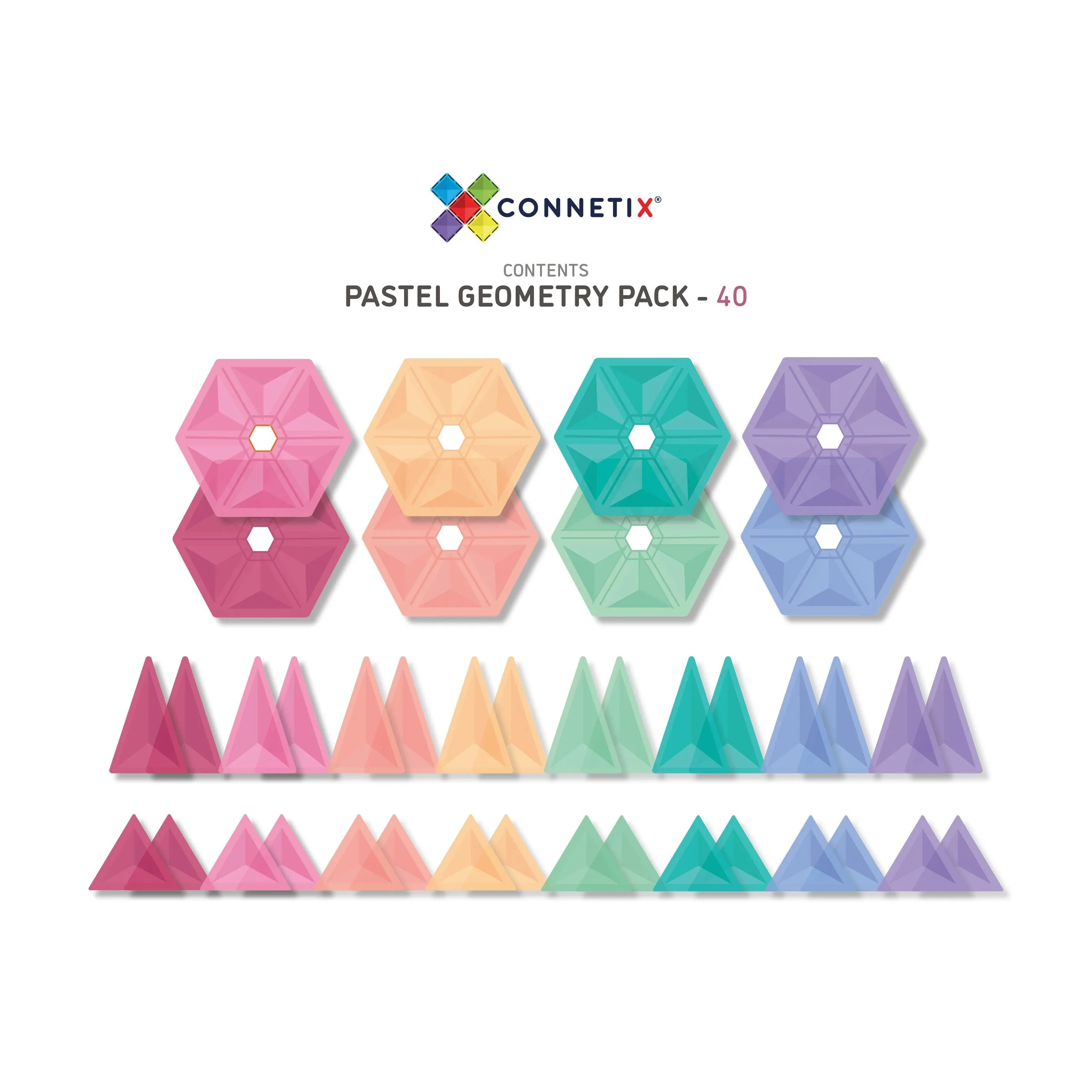 Pastel Geometry Pack - 40 Pieces
