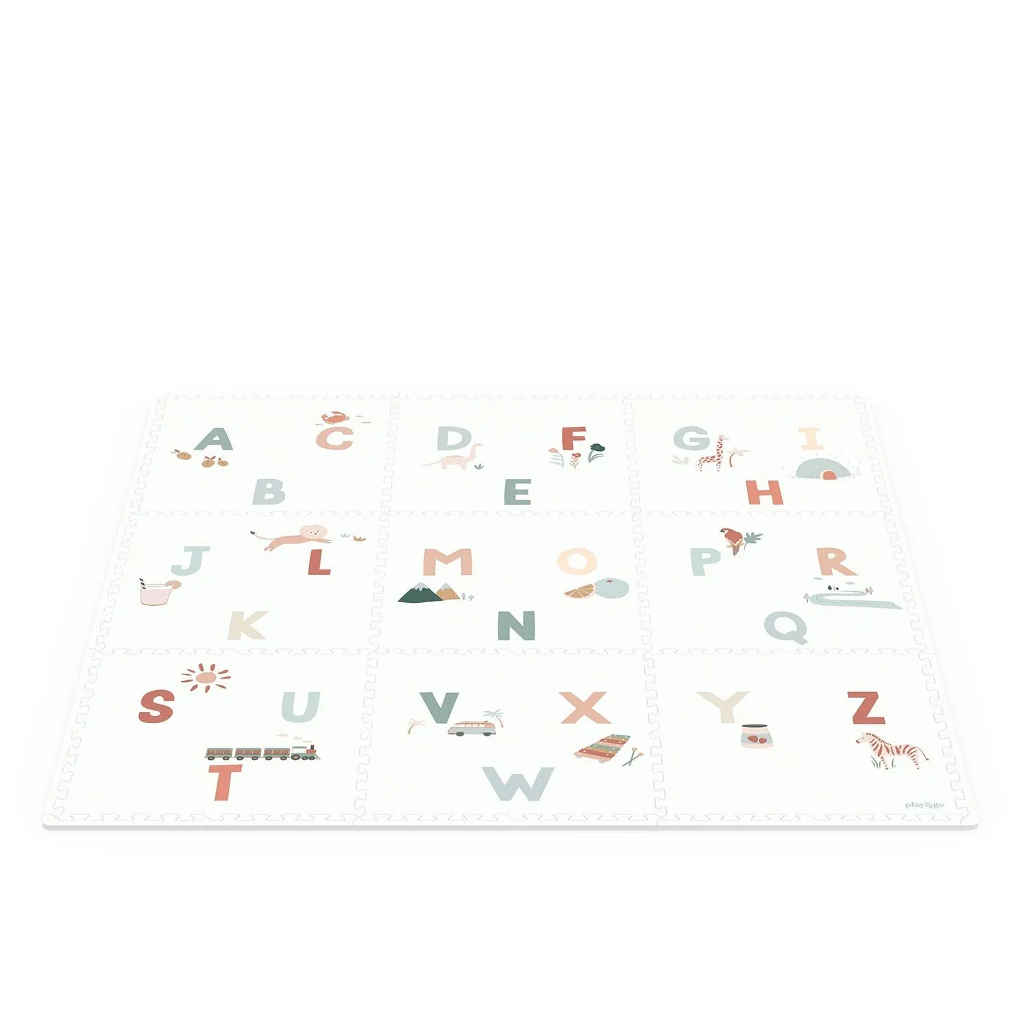 Play and Go Eevaa 2-In-1, play carpet Puzzle Mat & Storage box | Alphabet