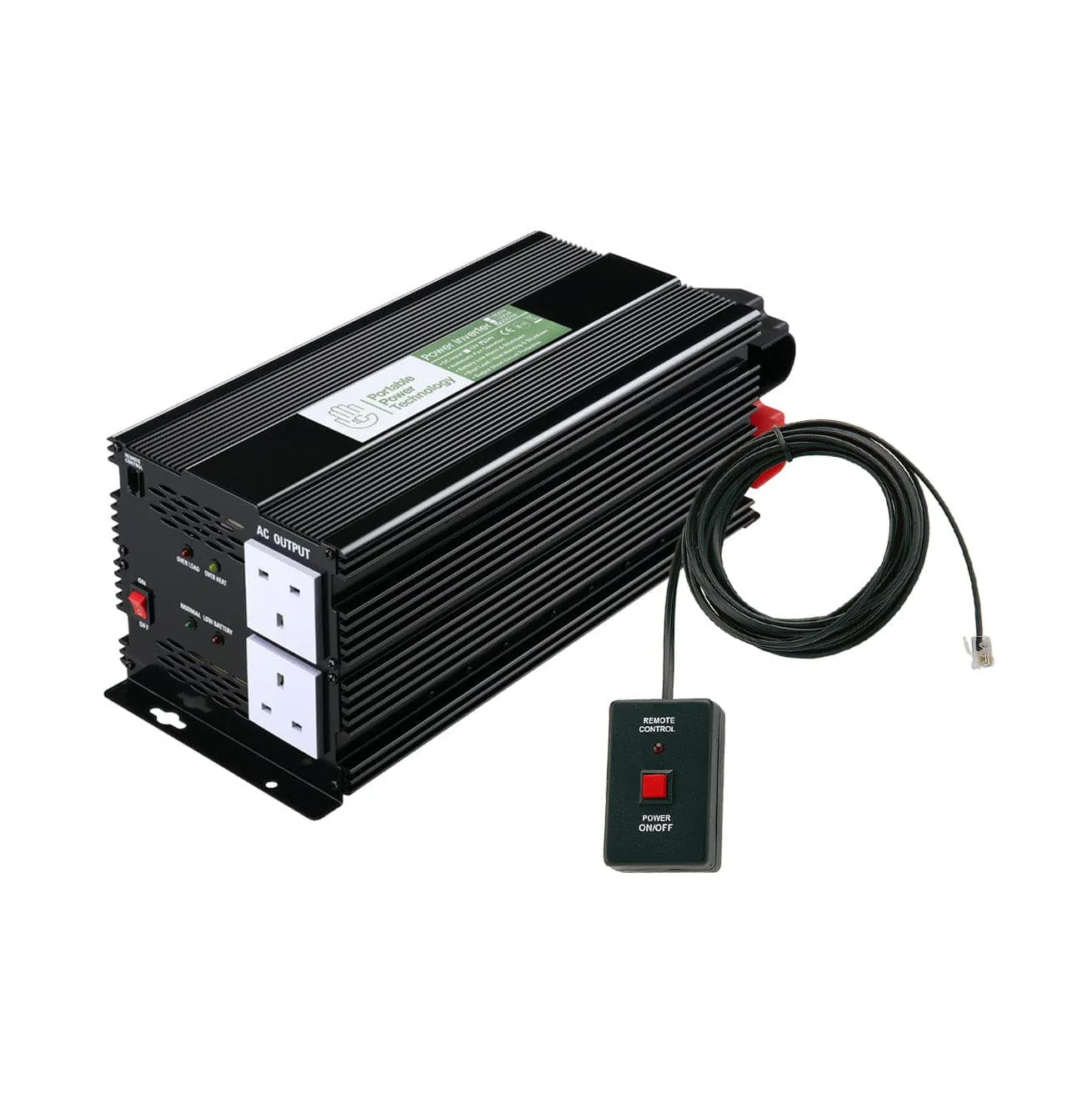 Portable Power Technology 2000W 12V Modified Sinewave Power Inverter with Remote control