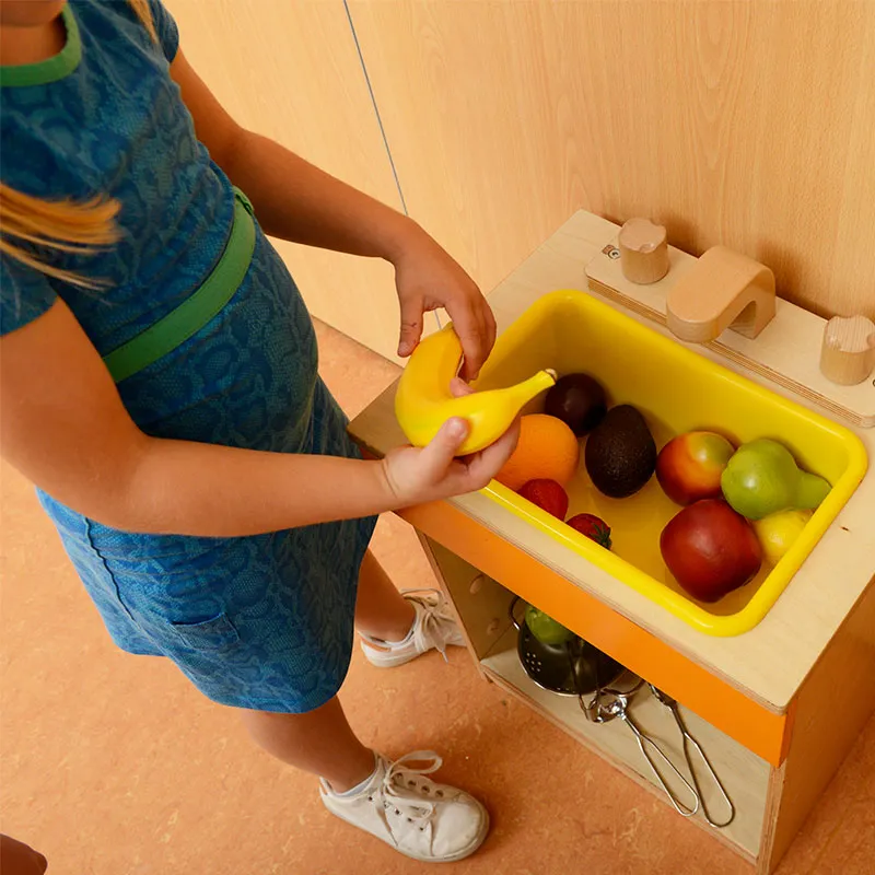 Realistic Toy for Pretend Play Wooden Food