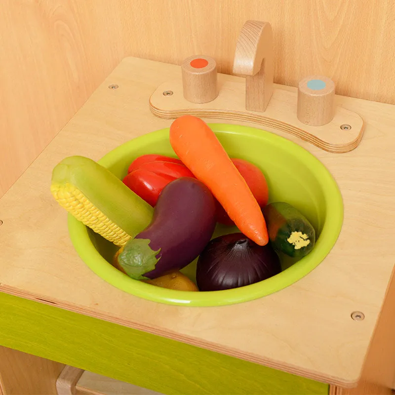 Realistic Toy for Pretend Play Wooden Food