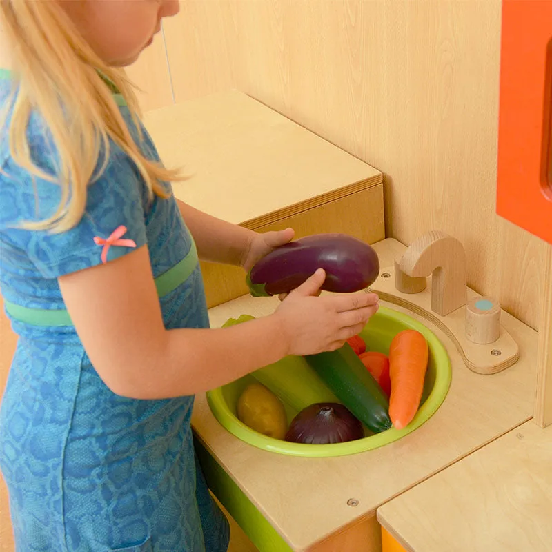 Realistic Toy for Pretend Play Wooden Food