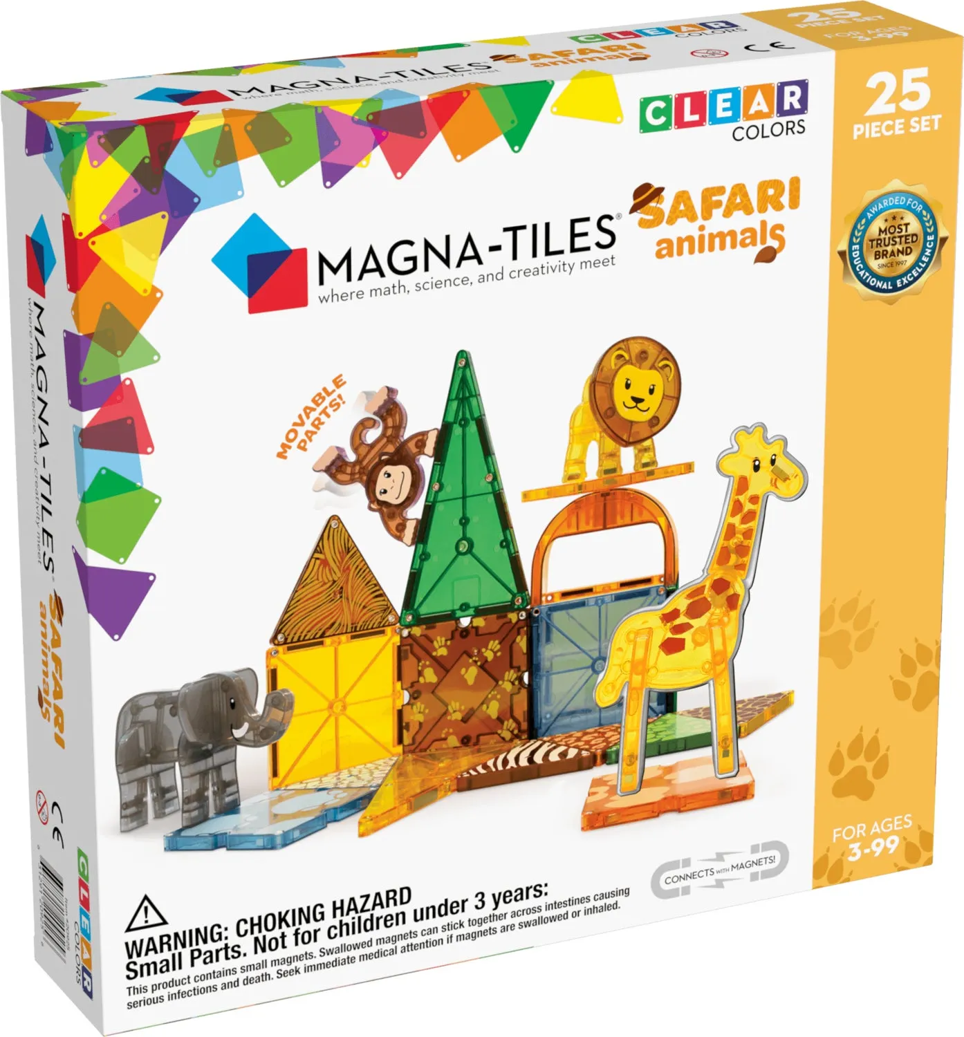 Safari Animals Magna-Tiles 25pc