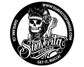 Suavecita Black and White Tin Sign
