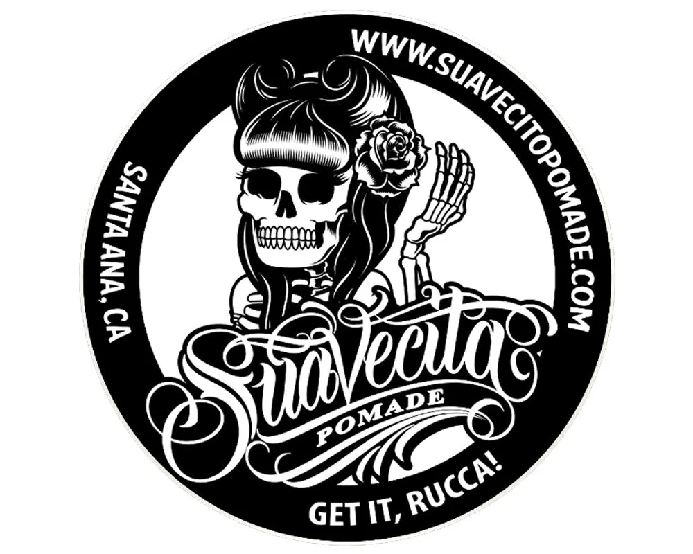 Suavecita Black and White Tin Sign