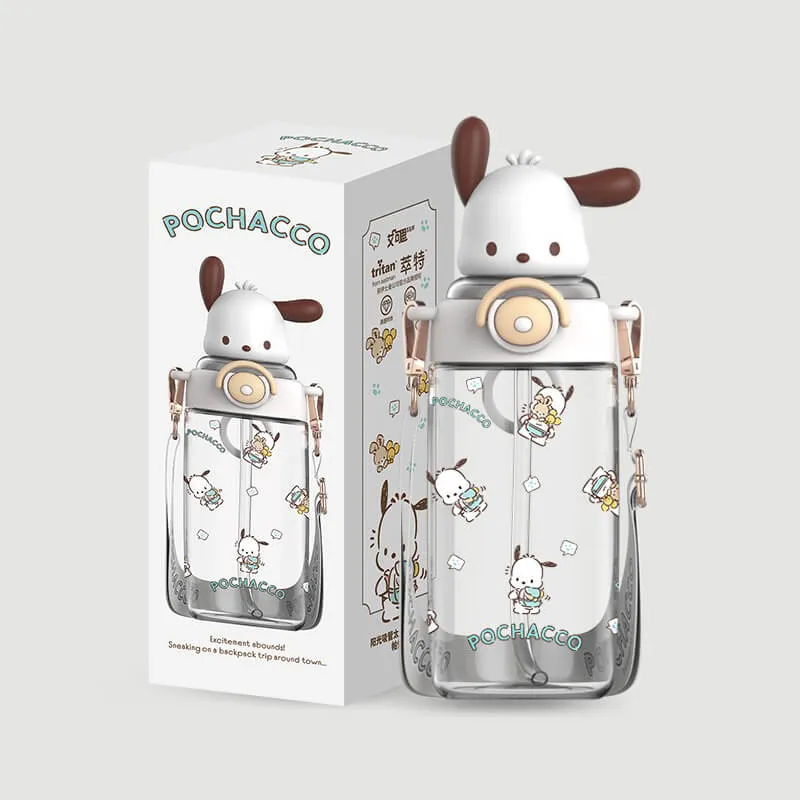 Sunshine Sanrio Doll Portable Straw Water Bottle 650ml
