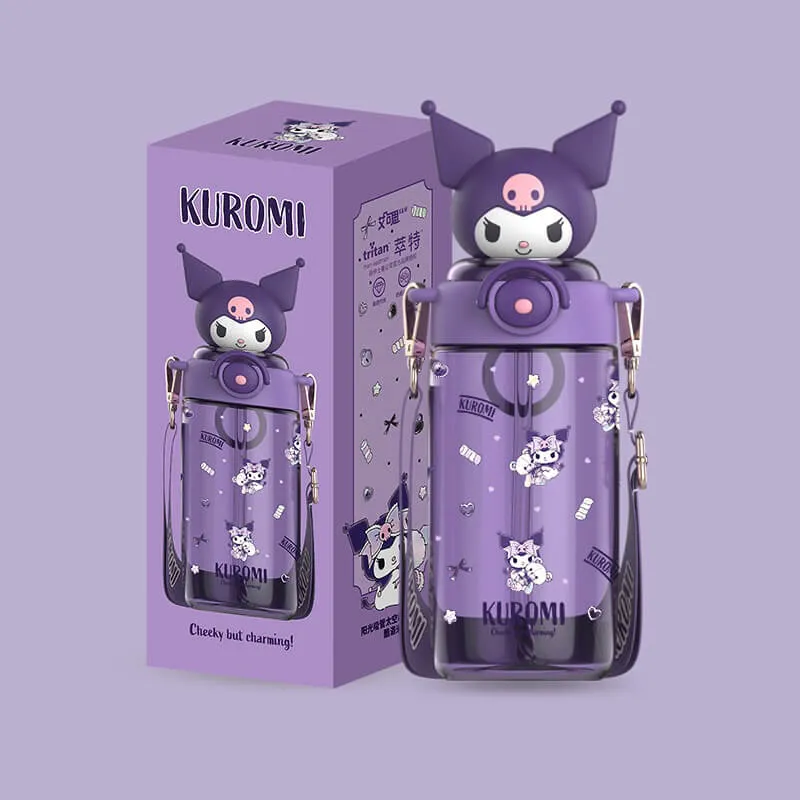 Sunshine Sanrio Doll Portable Straw Water Bottle 650ml
