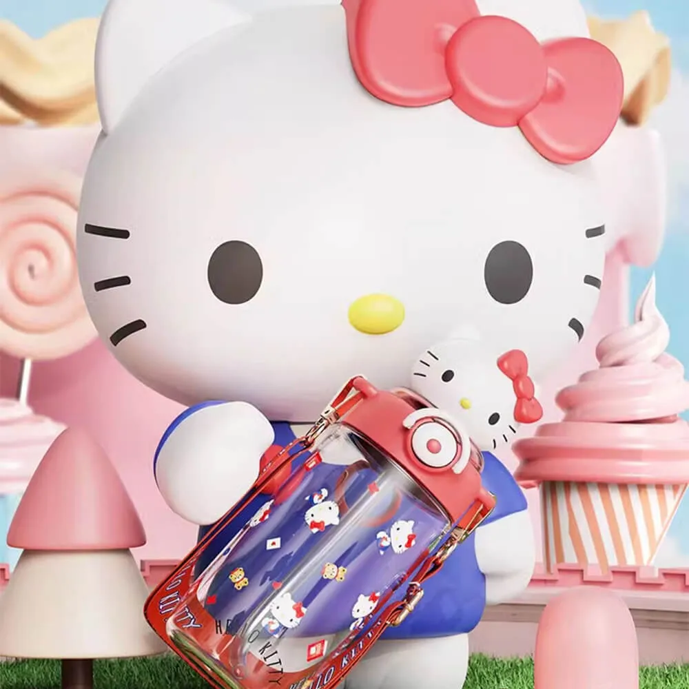 Sunshine Sanrio Doll Portable Straw Water Bottle 650ml