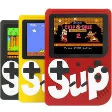 Sup 2 Player Video Game with Rechargeable Battery Handheld Console Colorful LCD Screen Portable Game with Remote Control with 400 in 1 Games