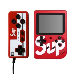 Sup 2 Player Video Game with Rechargeable Battery Handheld Console Colorful LCD Screen Portable Game with Remote Control with 400 in 1 Games