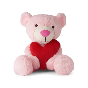 Teddy Bear Cutie Pink Bear with Heart Soft Toy
