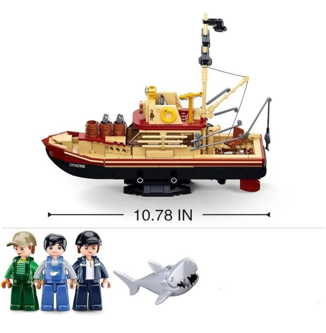 The Great Shark Modular Building Blocks Toy Set