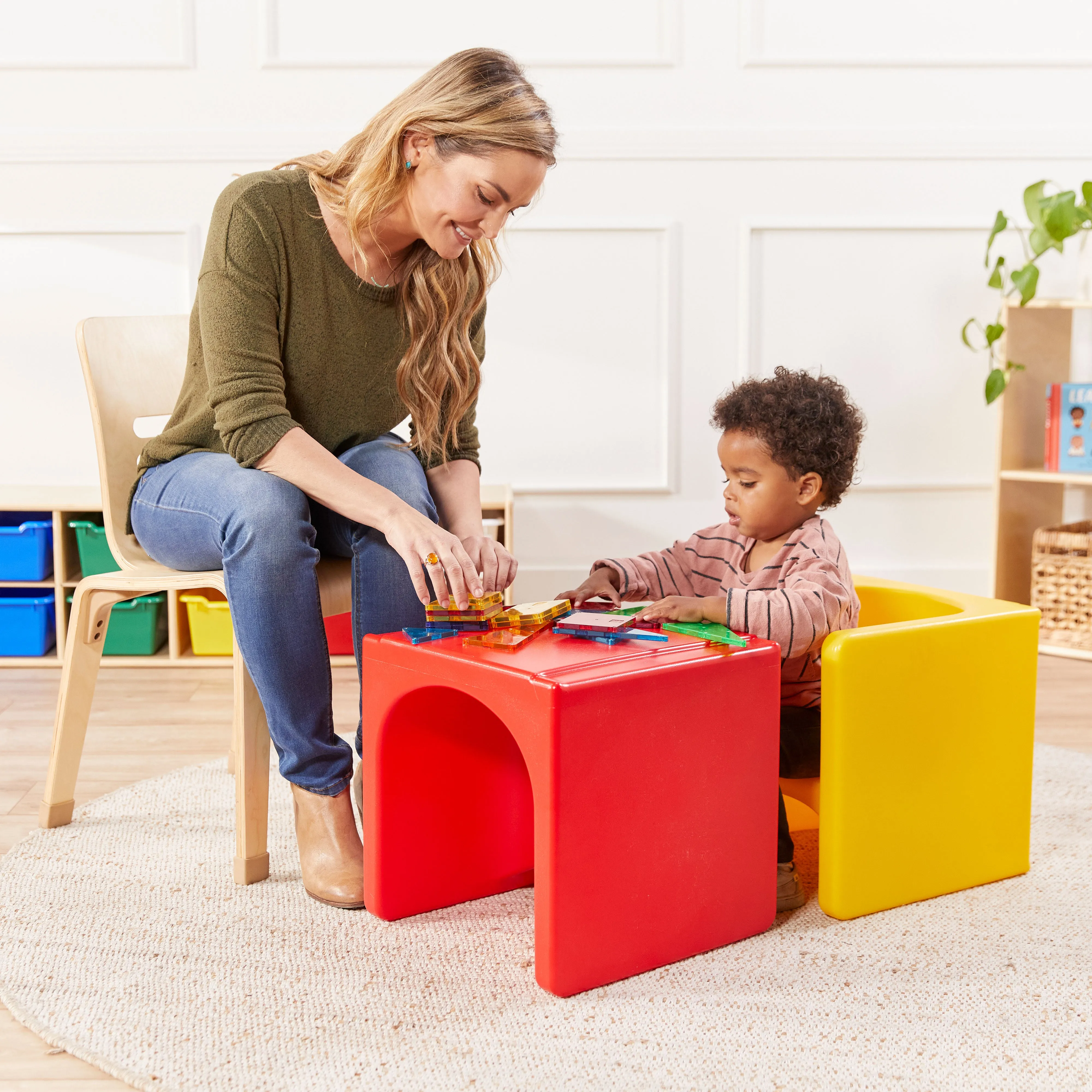 Tri-Me 3-In-1 Cube Chair, Kids Furniture