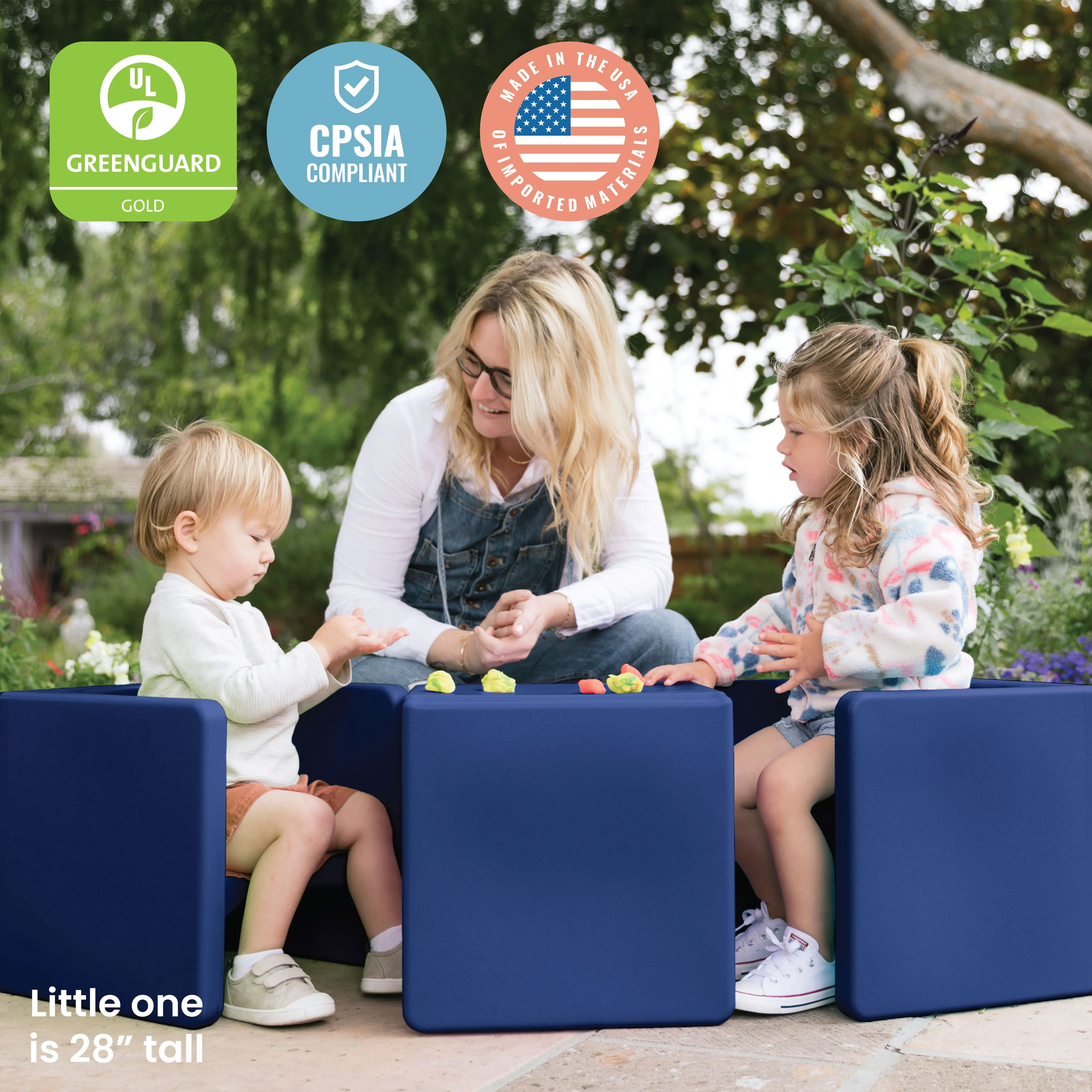Tri-Me 3-In-1 Cube Chair, Kids Furniture