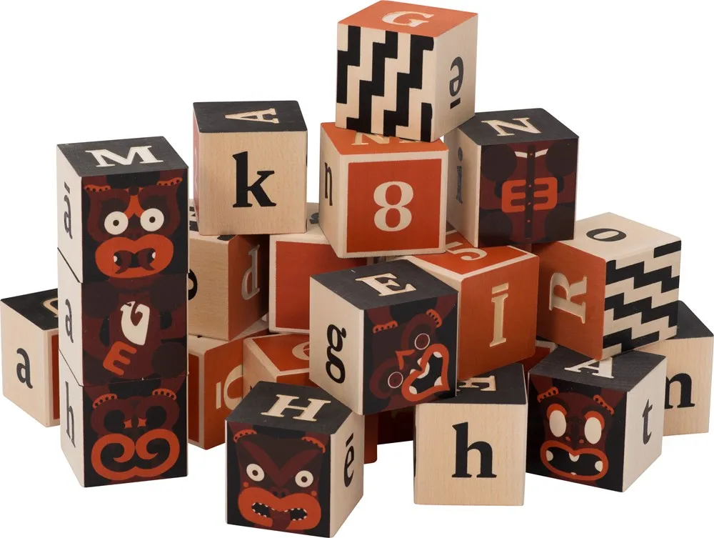Uncle Goose Maori Alphabet Blocks 24 pcs