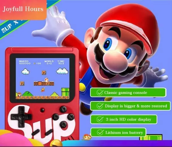 Video Game for Kids SUP 400 in 1 Retro Game Box Console Handheld Game PAD Box with TV Output & with Remote Controller Gaming Console (Colour and Design As Per Available Stock)