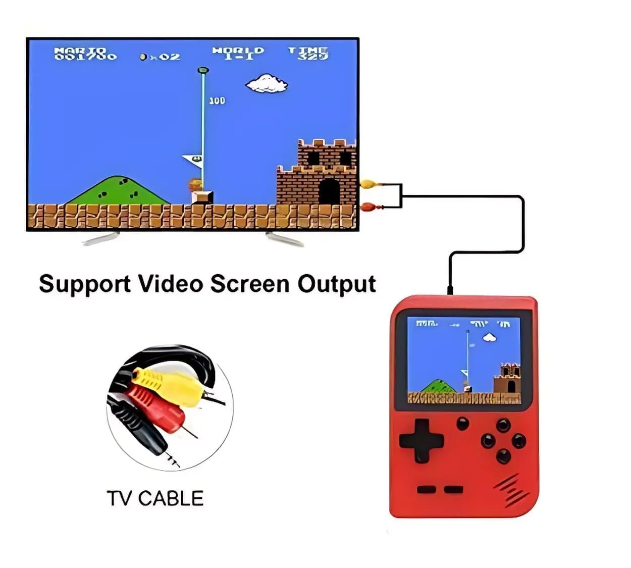 Video Game for Kids SUP 400 in 1 Retro Game Box Console Handheld Game PAD Box with TV Output & with Remote Controller Gaming Console (Colour and Design As Per Available Stock)