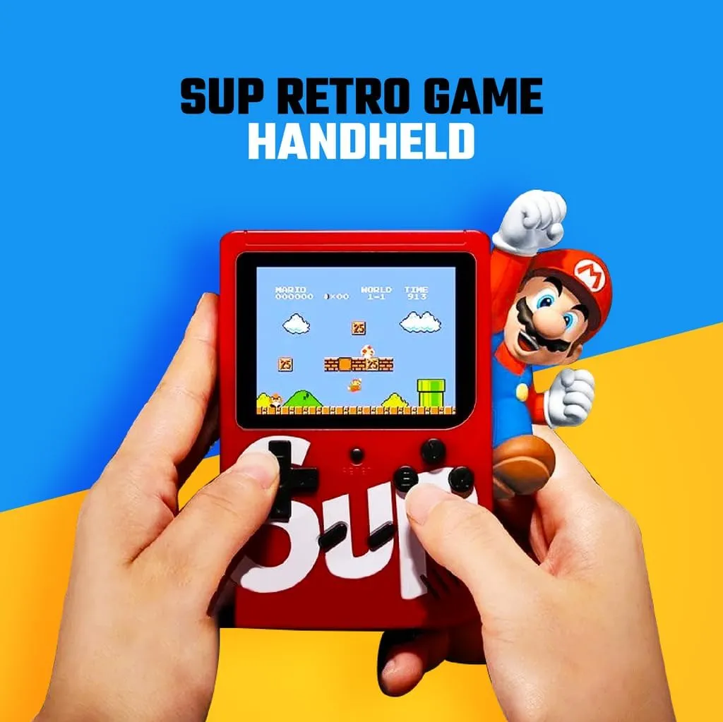 Video Game for Kids SUP 400 in 1 Retro Game Box Console Handheld Game PAD Box with TV Output & with Remote Controller Gaming Console (Colour and Design As Per Available Stock)