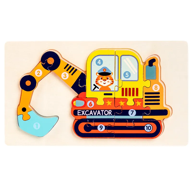 Wooden Educational Puzzle - Vehicles - Wooden jigsaw puzzles